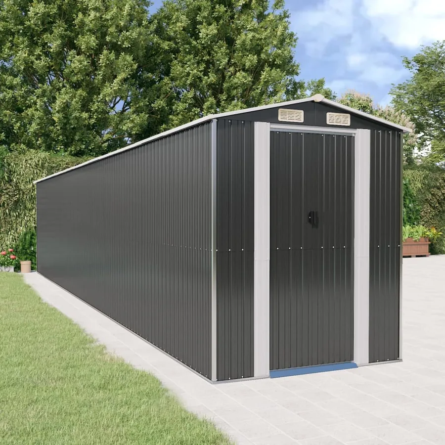 Abri de jardin Anthracite 192x1021x223 cm Métal galvanisé