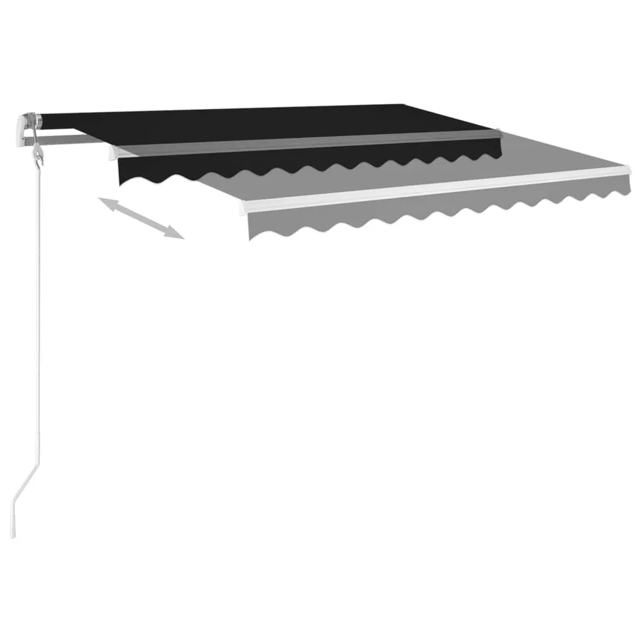 Auvent rétractable automatique 300x250 cm Anthracite - 3