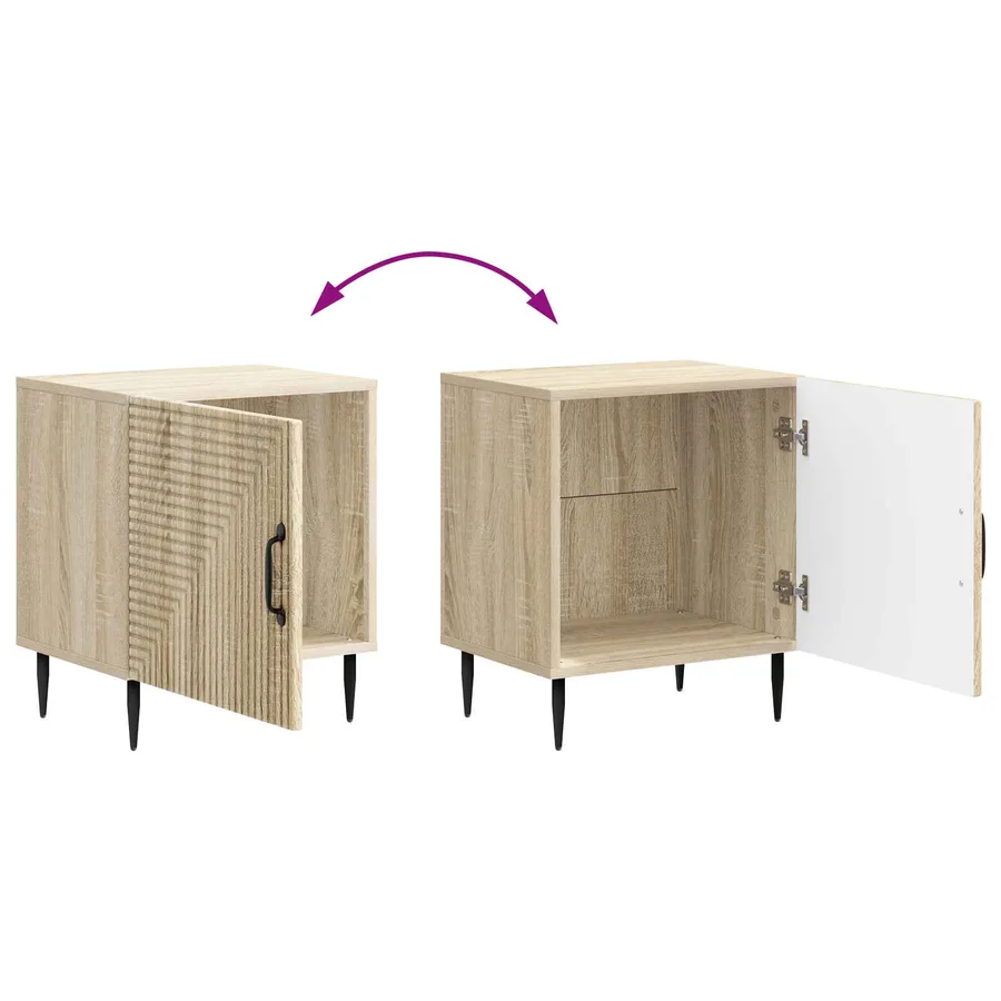 Cabinet de chevet Chêne Sonoma 43 x 34,5 x 50 cm - 10