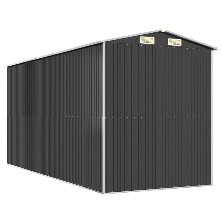 Abri de jardin Anthracite 192x440x223 cm Métal galvanisé - 6