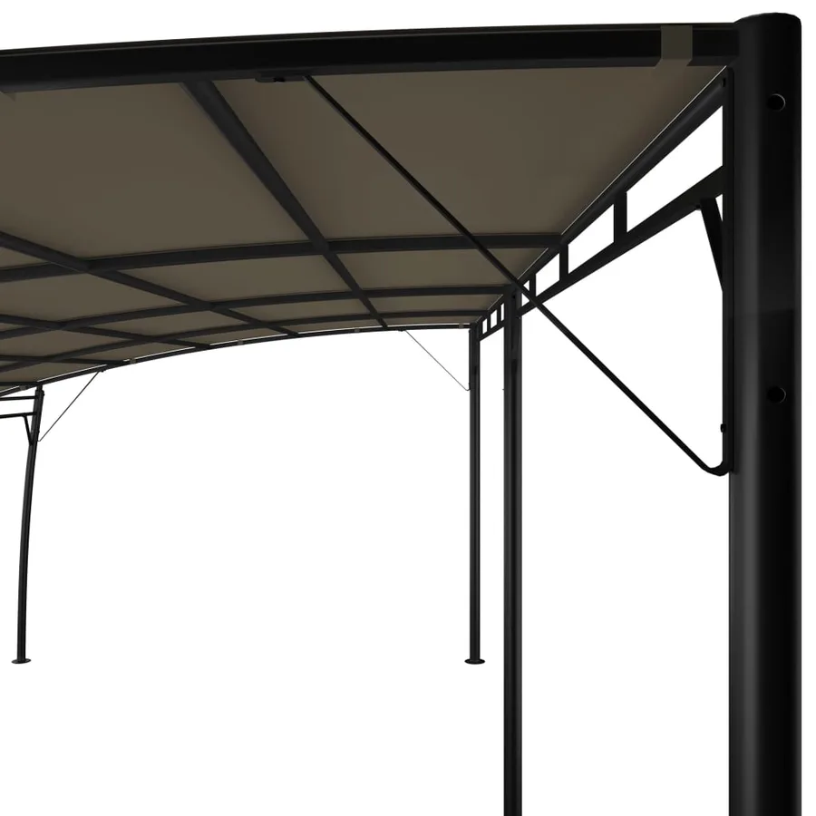 Auvents parasols 6 x 3 x 2,55 m Taupe - 5