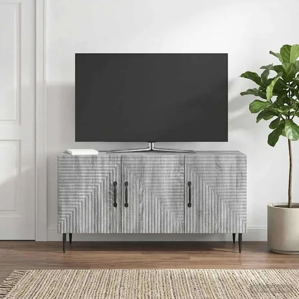 Meuble TV Sonoma gris 99 x 34,5 x 50 cm Bois d'ingénierie