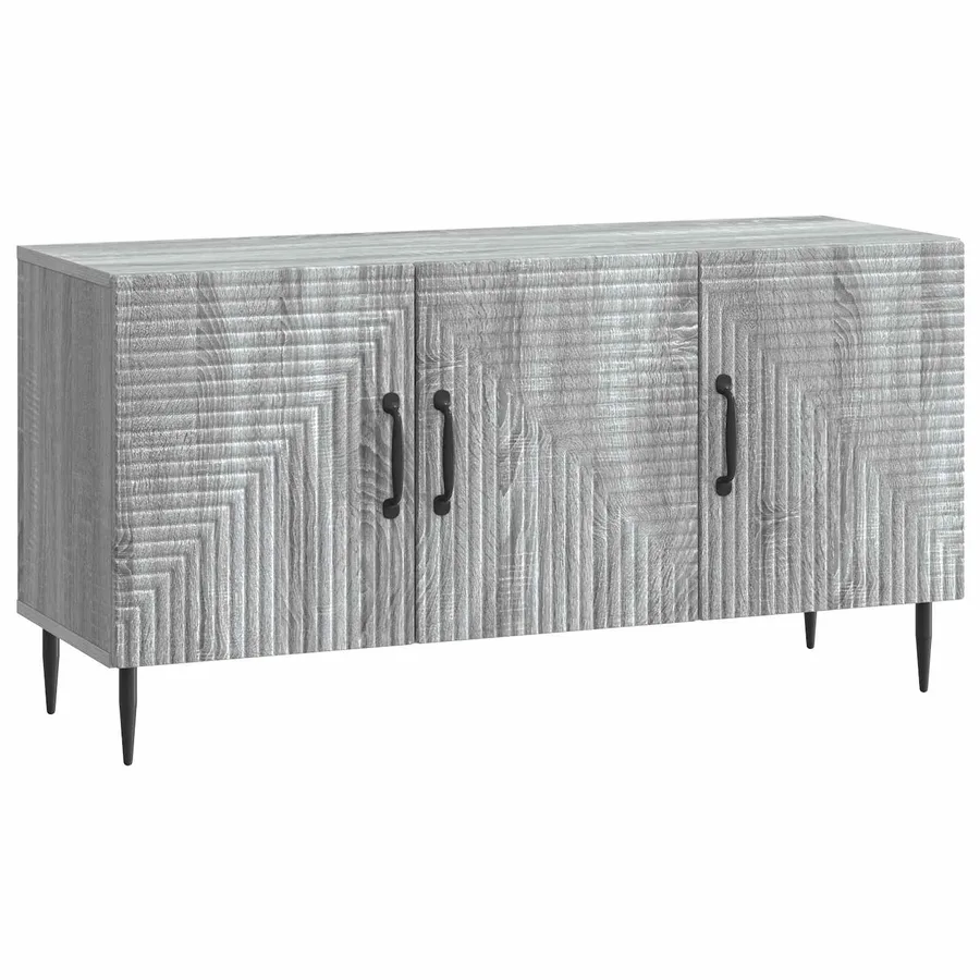 Meuble TV Sonoma gris 99 x 34,5 x 50 cm Bois d'ingénierie - 2