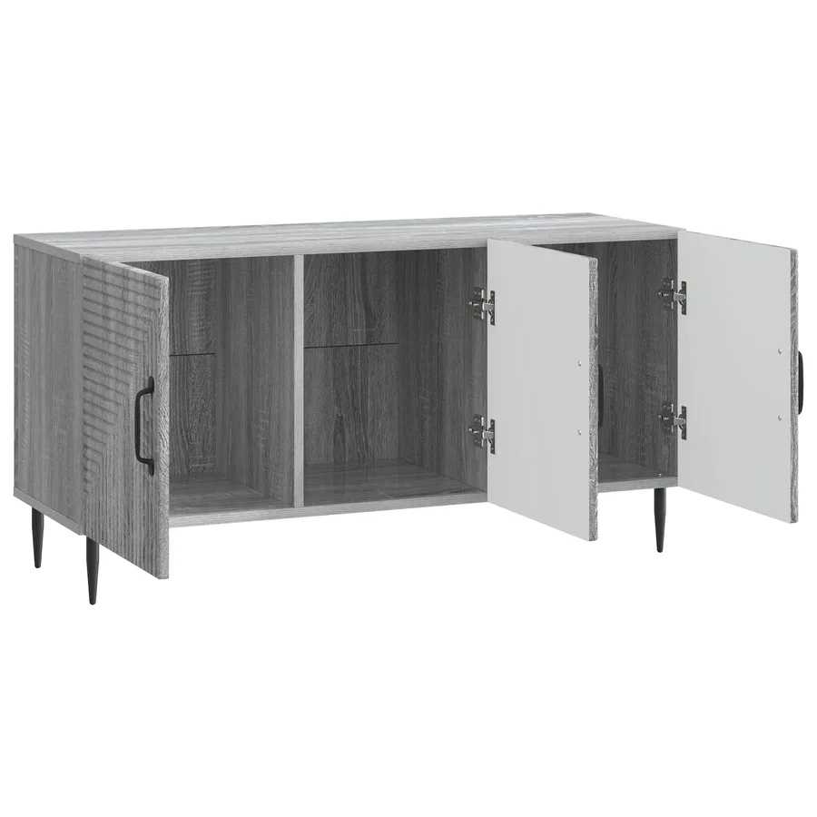 Meuble TV Sonoma gris 99 x 34,5 x 50 cm Bois d'ingénierie - 5