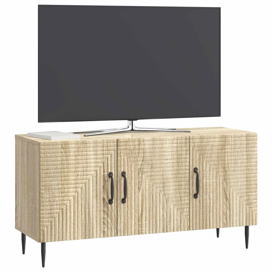Meuble TV Chêne Sonoma 99 x 34,5 x 50 cm Bois d'ingénierie - 3
