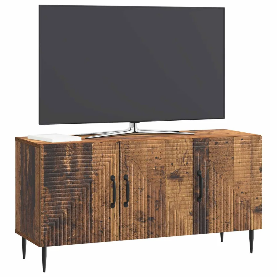 Meuble TV Bois ancien 99 x 34,5 x 50 cm Bois d'ingénierie - 3