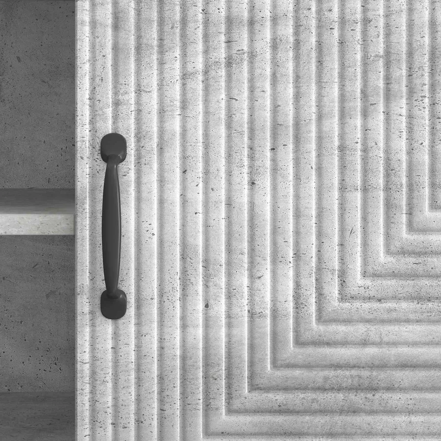 Meuble TV Gris béton 150 x 31 x 50 cm Bois d'ingénierie - 8