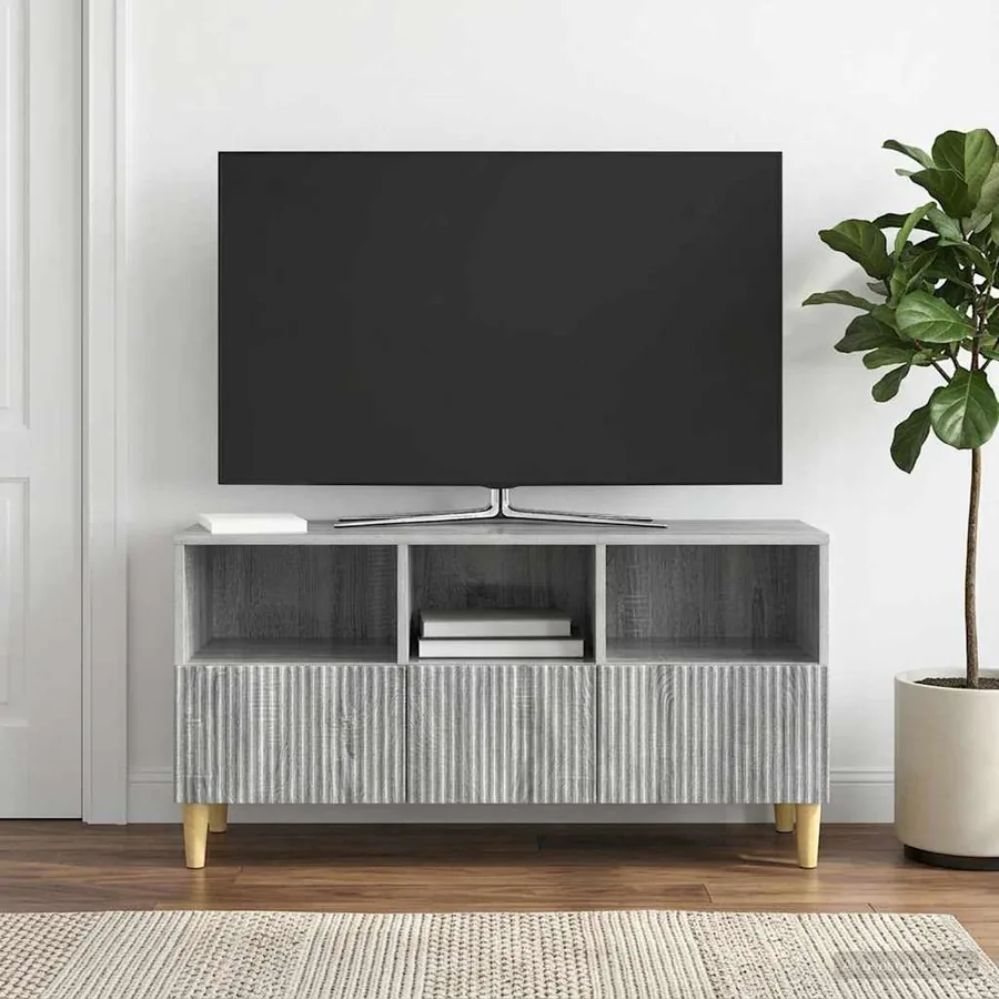 Meuble TV Sonoma gris 102 x 34,5 x 50 cm Bois d'ingénierie