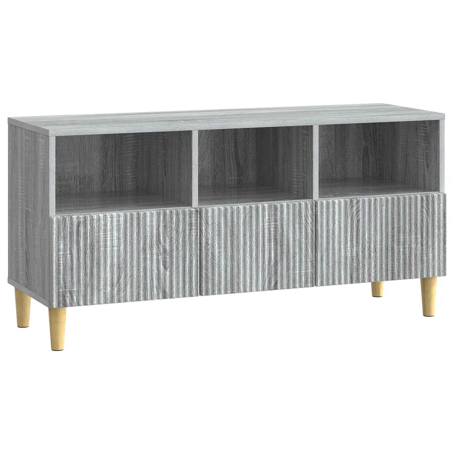 Meuble TV Sonoma gris 102 x 34,5 x 50 cm Bois d'ingénierie - 2