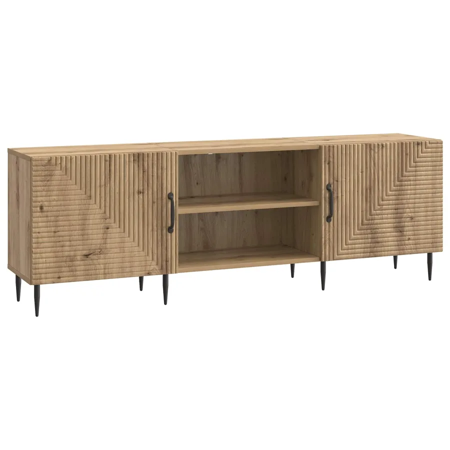 Meuble TV 150 x 31 x 50 cm Chêne artisanal Bois d'ingénierie - 2
