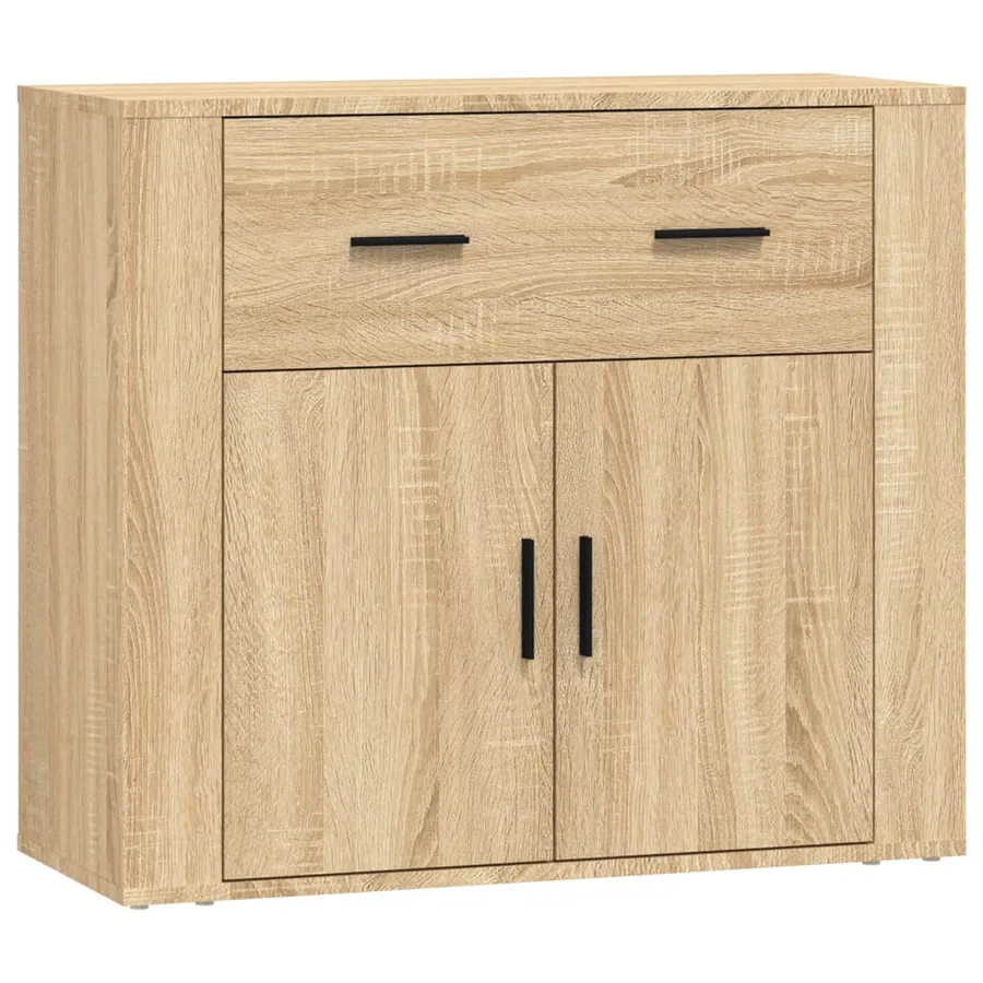 Buffets 3 pcs Chêne sonoma Bois d'ingénierie - 6