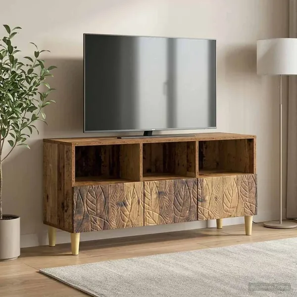 Meuble TV 102 x 34,5 x 50 cm Bois ancien Bois d'ingénierie