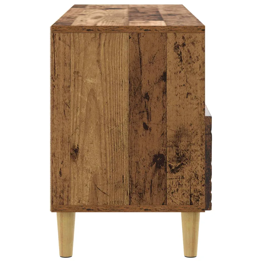Meuble TV 102 x 34,5 x 50 cm Bois ancien Bois d'ingénierie - 6