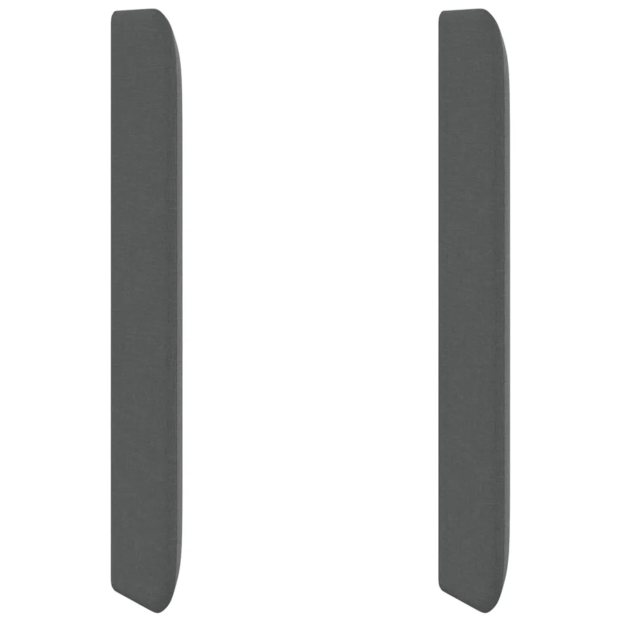 Oreille de tête de lit Gris 80 x 16 x 4 cm tissu - 2