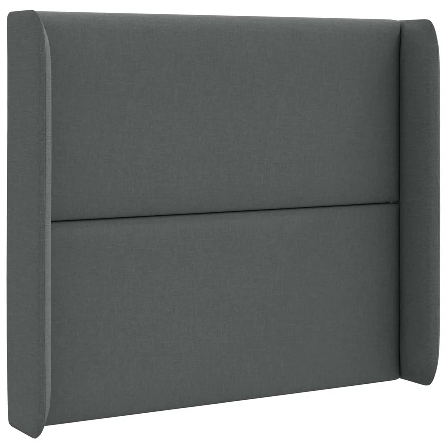 Oreille de tête de lit Gris 80 x 16 x 4 cm tissu - 3