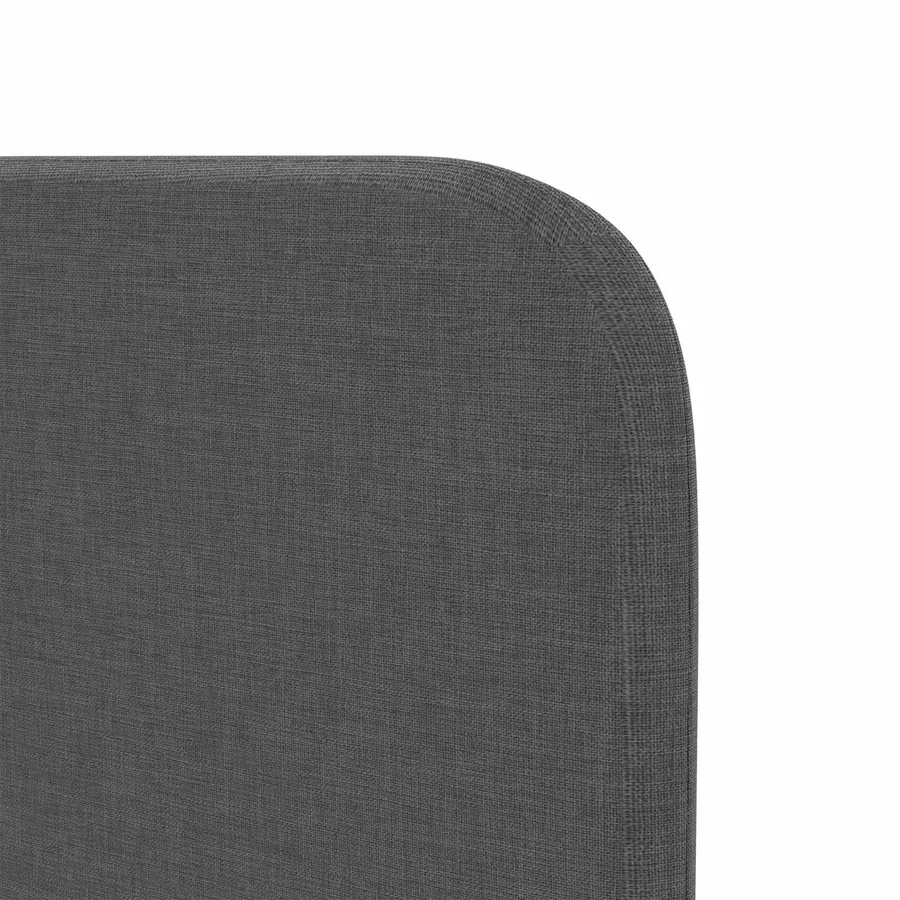 Oreille de tête de lit Gris 80 x 16 x 4 cm tissu - 9