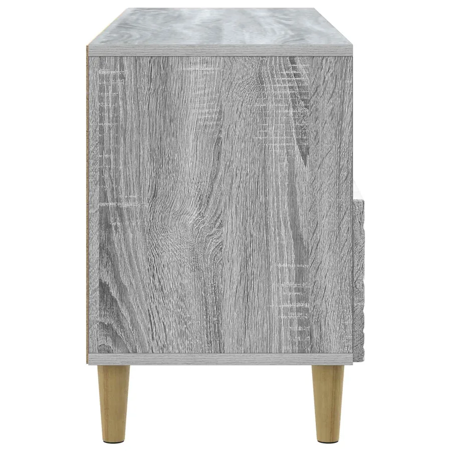 Meuble TV 102 x 34,5 x 50 cm Sonoma gris Bois d'ingénierie - 6