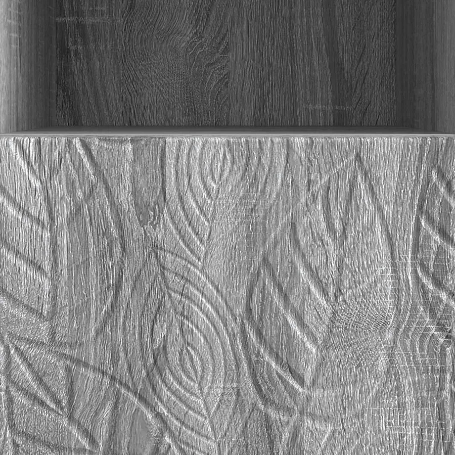 Meuble TV 102 x 34,5 x 50 cm Sonoma gris Bois d'ingénierie - 9