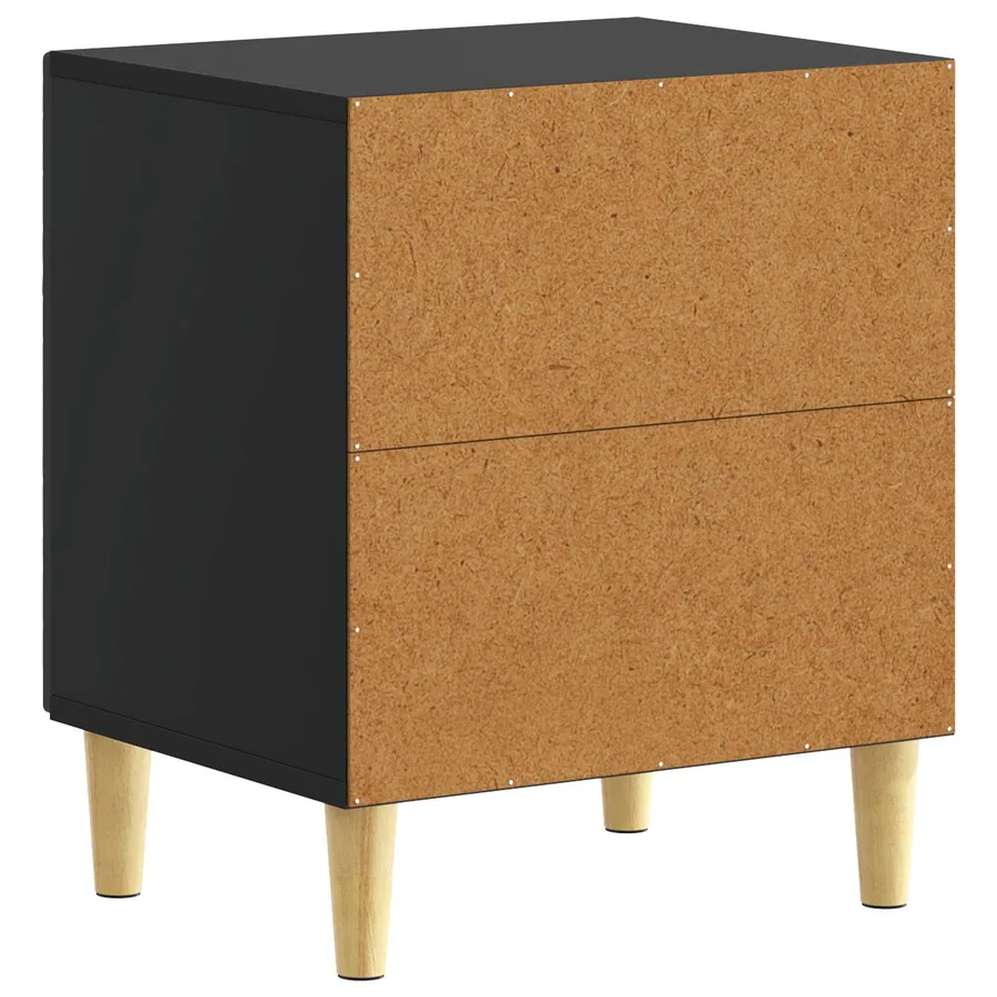 Table de chevet Noir 43 x 34,5 x 50 cm Bois d'ingénierie - 6