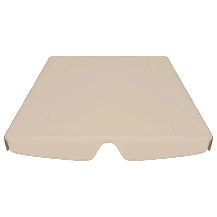 Toit de rechange de balançoire beige 150/130x105/70 cm - 4