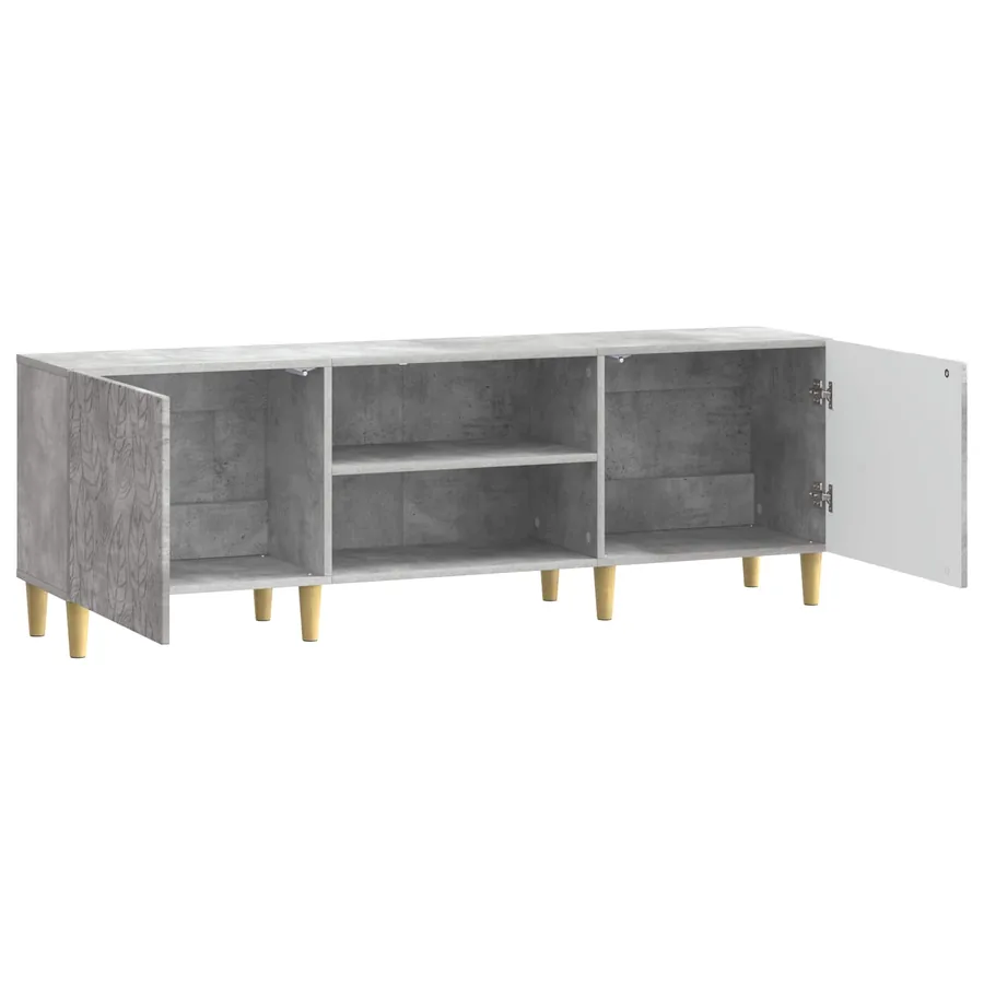 Meuble TV 150 x 31 x 50 cm Gris béton Bois d'ingénierie - 4
