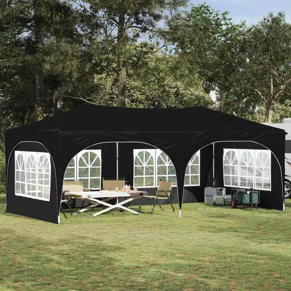 Tente de fête pop-up 575 x 288 x 245 cm Anthracite Tissu Oxford