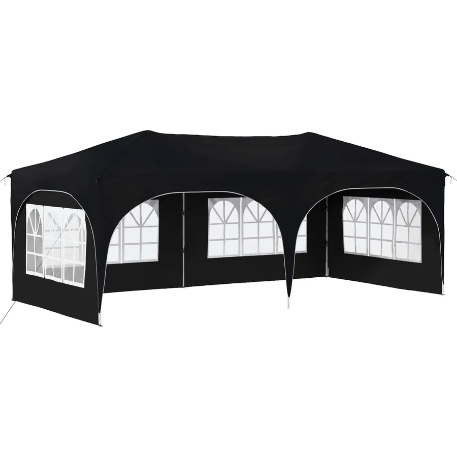 Tente de fête pop-up 575 x 288 x 245 cm Anthracite Tissu Oxford - 2