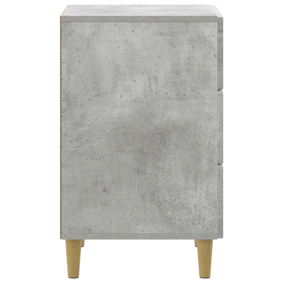 Cabinet de chevet avec tiroir Gris béton 43 x 41 x 66,5 cm - 6