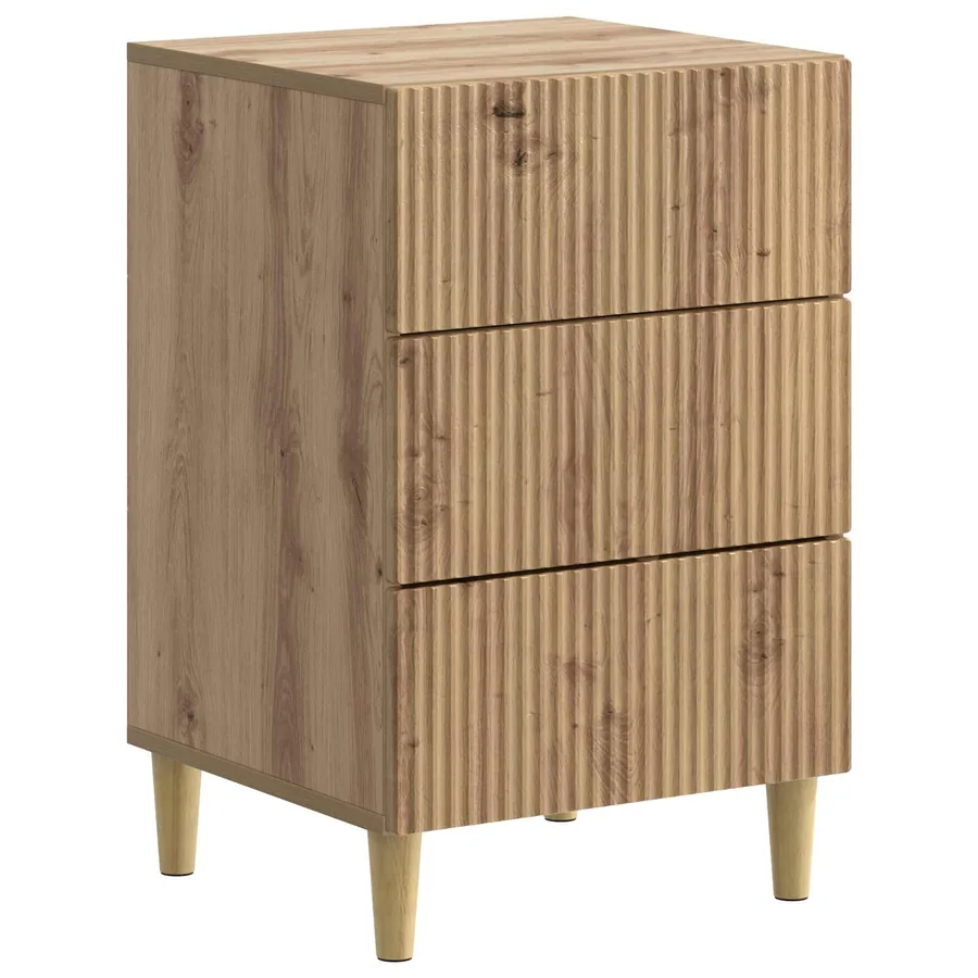 Cabinet de chevet Chêne artisanal 43 x 41 x 66,5 cm - 2