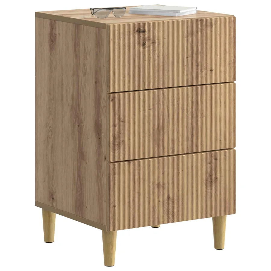 Cabinet de chevet Chêne artisanal 43 x 41 x 66,5 cm - 3