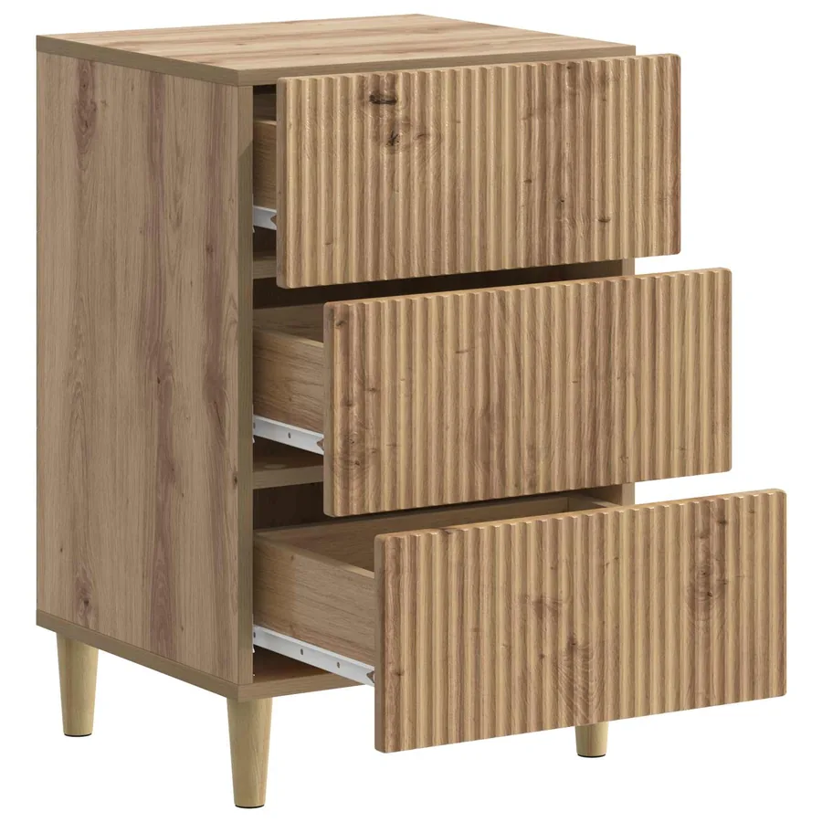 Cabinet de chevet Chêne artisanal 43 x 41 x 66,5 cm - 4