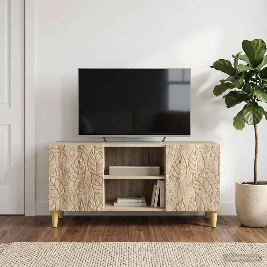 Meuble TV 102 x 34,5 x 50 cm Chêne Sonoma Bois d'ingénierie