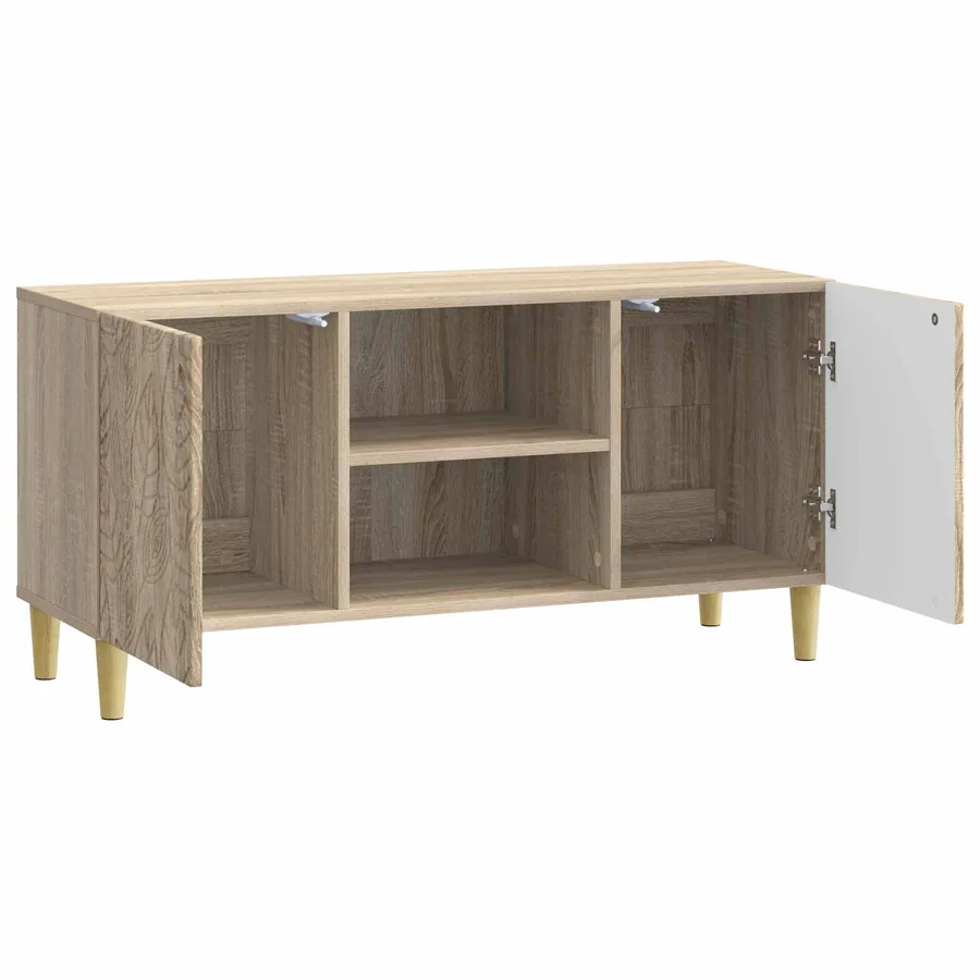 Meuble TV 102 x 34,5 x 50 cm Chêne Sonoma Bois d'ingénierie - 4