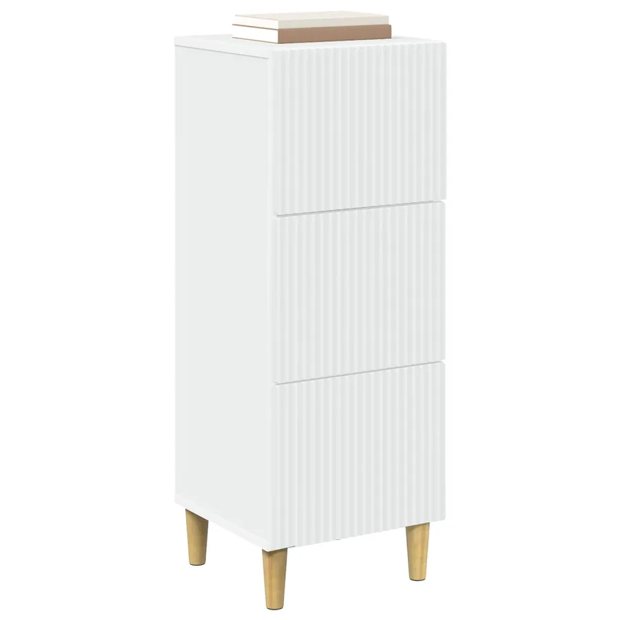 Armoire à tiroirs Blanc 33 x 34,5 x 90 cm Bois d'ingénierie - 3