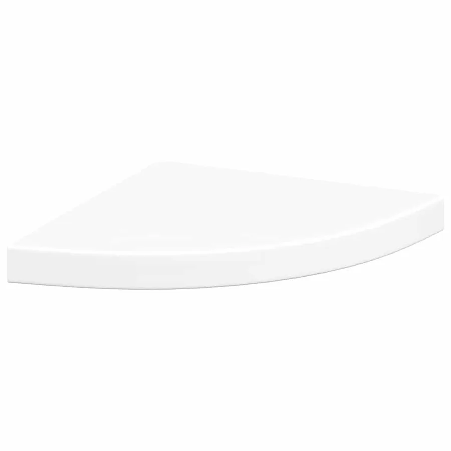 Étagère d'angle flottante Blanc 35x35x3,8 cm MDF - 2