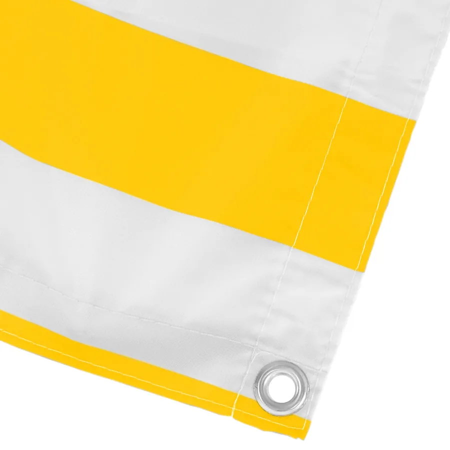 Écran de balcon Jaune et blanc 110 x 400 cm Tissu Oxford - 4