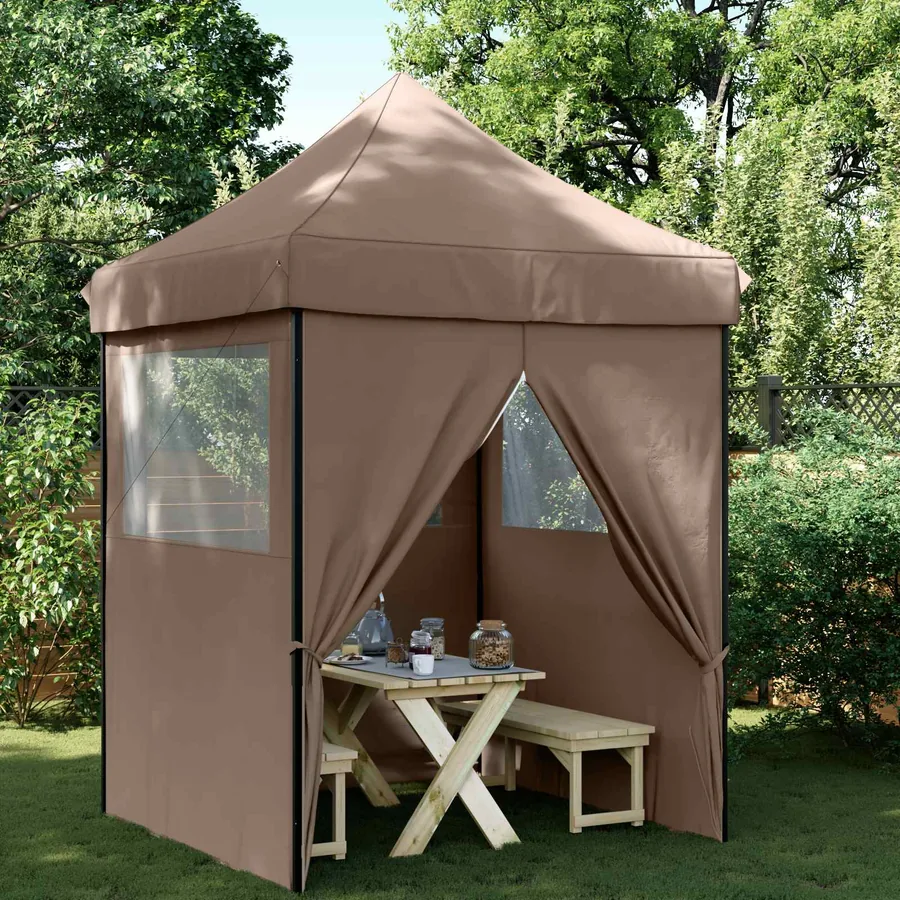 Tente de fête Marron 200 x 200 x 306 cm Tissu Oxford