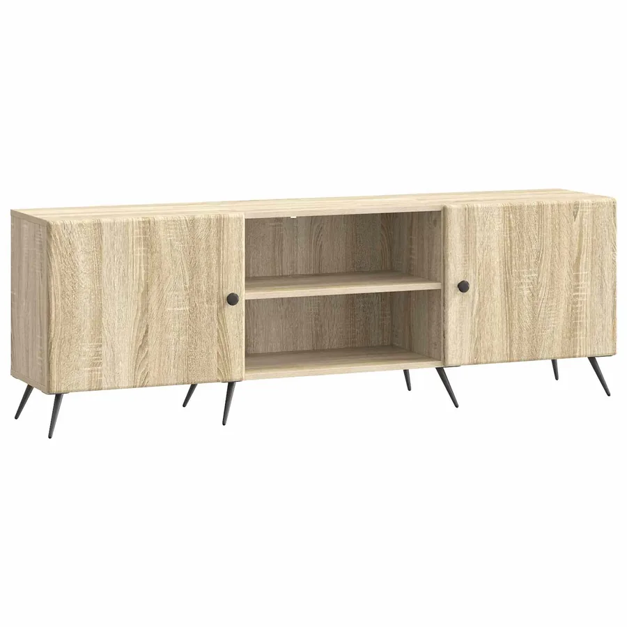 Meuble TV Chêne Sonoma 150 x 31 x 50 cm Bois d'ingénierie - 2