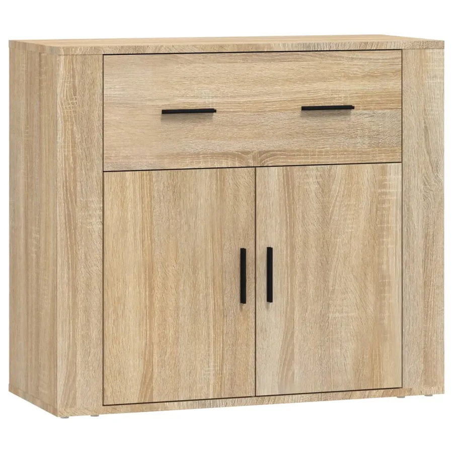Buffet Chêne sonoma 80x33x70 cm Bois d'ingénierie - 2