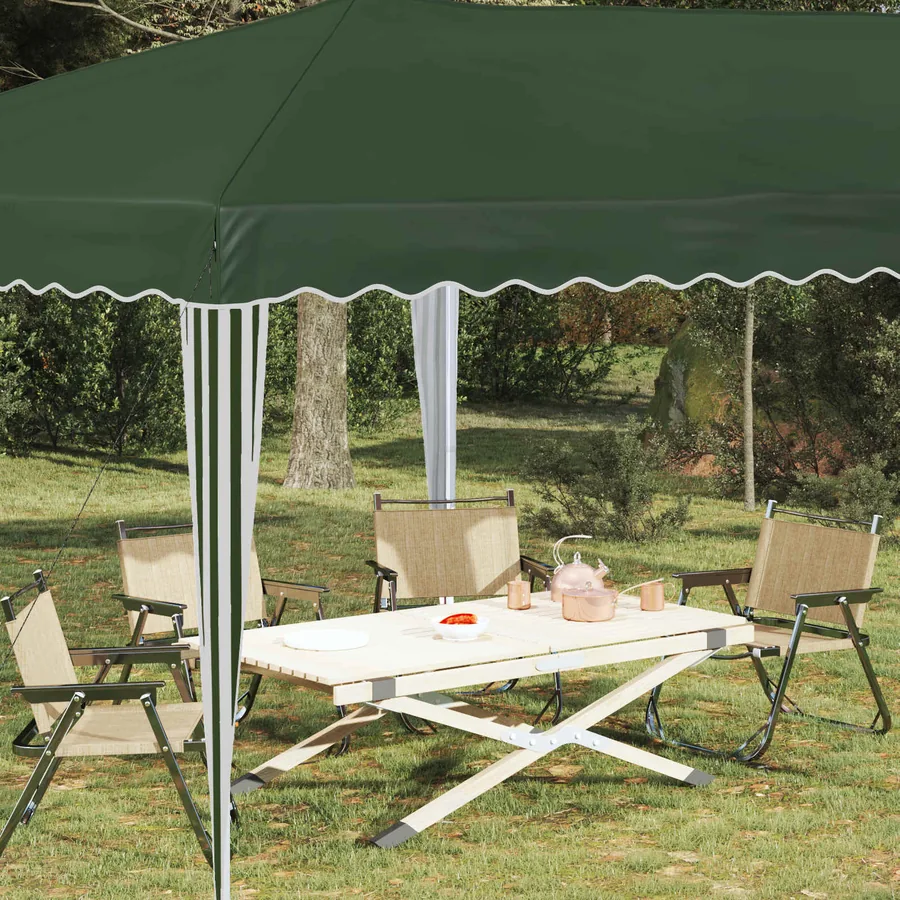 Tente de fête pop-up 575 x 290 x 245 cm Vert - 3
