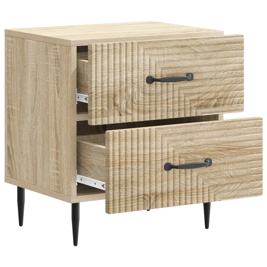 Cabinet de chevet avec tiroir Chêne Sonoma 43 x 34,5 x 47,5 cm - 4