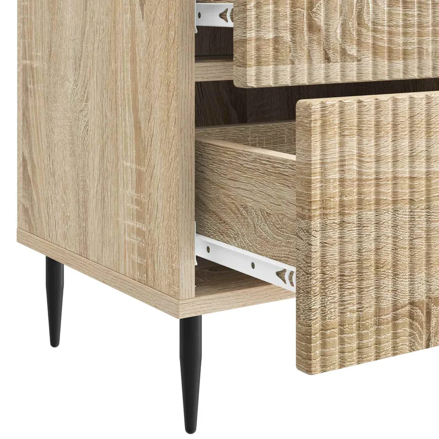 Cabinet de chevet avec tiroir Chêne Sonoma 43 x 34,5 x 47,5 cm - 9