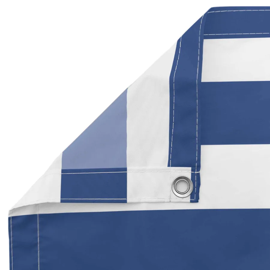 Écran de balcon Bleu et Blanc 100 x 800 cm Tissu Oxford - 5
