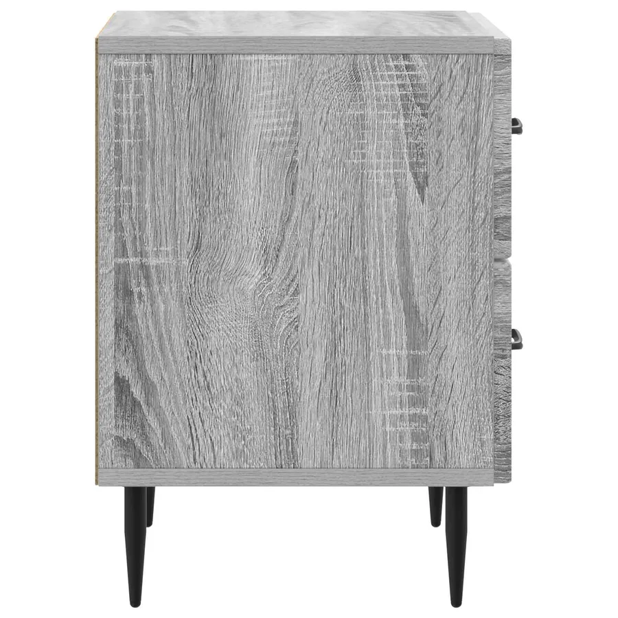 Cabinet de chevet avec tiroir Sonoma gris 43 x 34,5 x 47,5 cm - 6