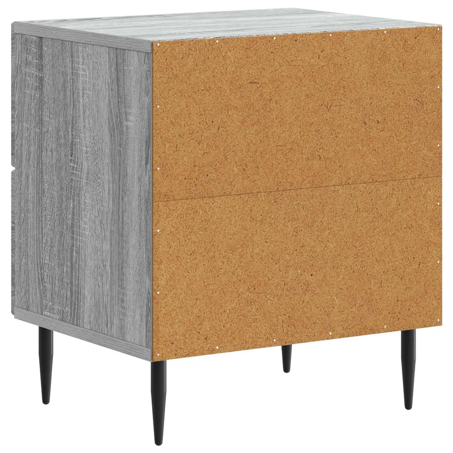 Cabinet de chevet avec tiroir Sonoma gris 43 x 34,5 x 47,5 cm - 7