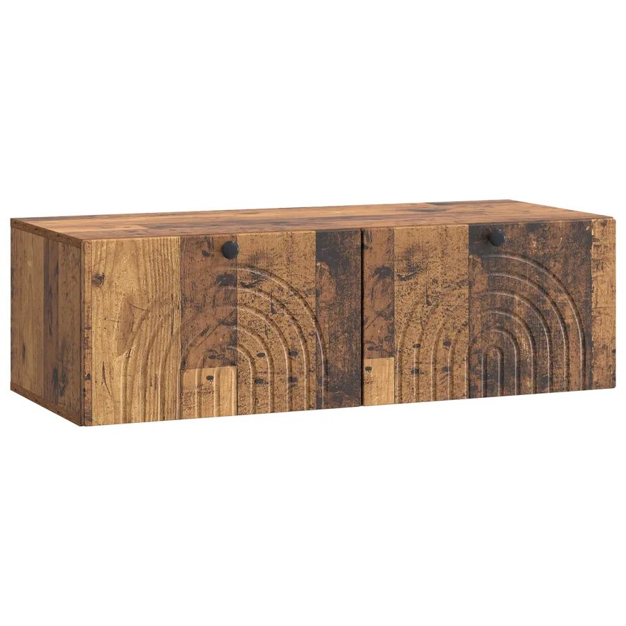 Meuble TV mural Bois ancien 99 x 41 x 30 cm Bois d'ingénierie - 2