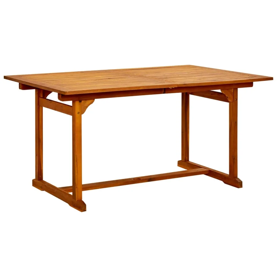 Ensemble à manger de jardin 7 pcs Bois d'acacia massif 150-200 cm - 6