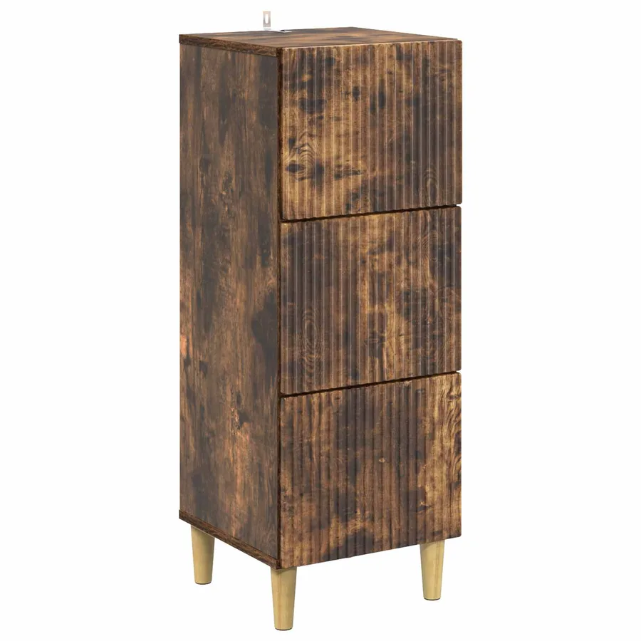 Armoire à tiroirs Chêne fumé 33 x 34,5 x 90 cm - 2