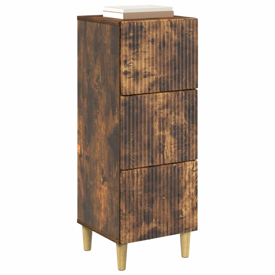Armoire à tiroirs Chêne fumé 33 x 34,5 x 90 cm - 3
