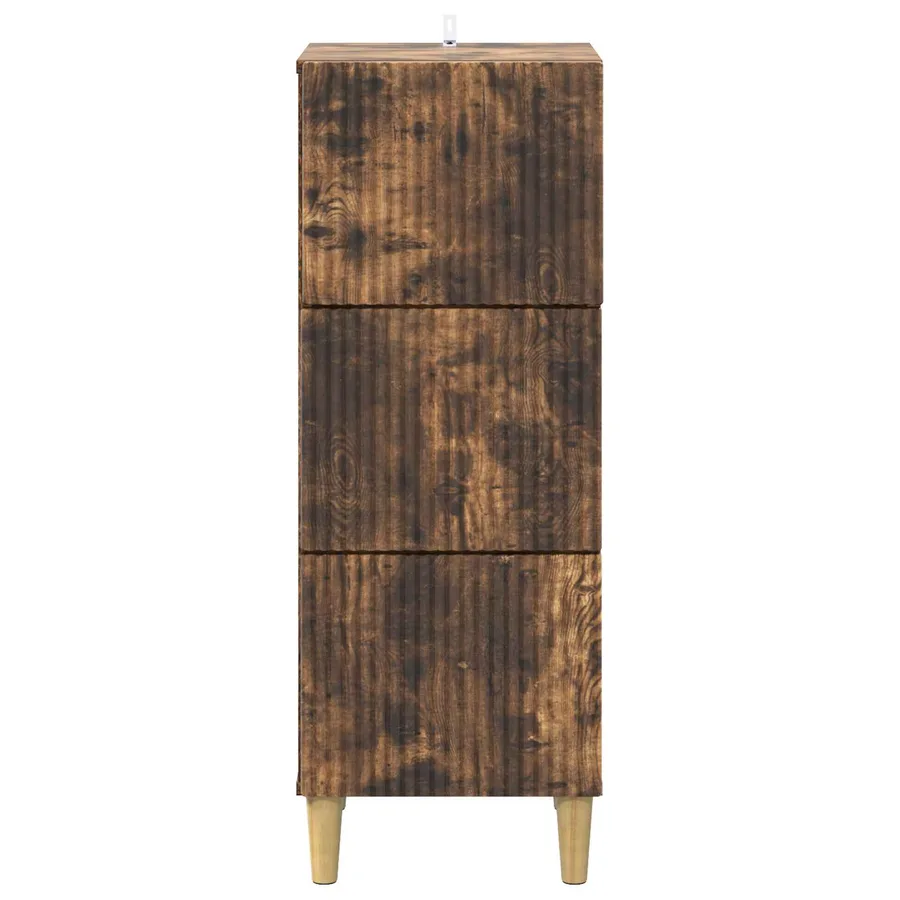 Armoire à tiroirs Chêne fumé 33 x 34,5 x 90 cm - 6